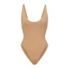SWIM SCOOP NECK ONE PIECE | OCHRE