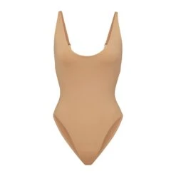 SWIM SCOOP NECK ONE PIECE | OCHRE