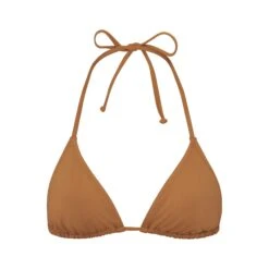 SWIM TRIANGLE TOP | ALMOND