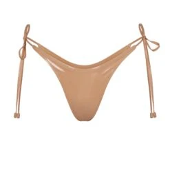 PVC TIE BIKINI BOTTOM | OCHRE