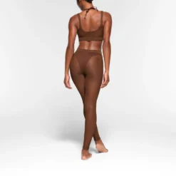 WARP KNIT COVER UP SCOOP BRALETTE | OXIDE -SWIM Sales Store SKIMS BRA AP BRA 2063 OB OXD 0014 BK