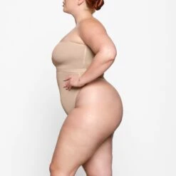 SHEER SCULPT BANDEAU | CLAY -SWIM Sales Store SKIMS BRA BND 0254 YC CLY 0044