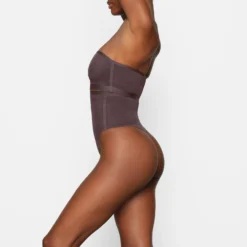 SHEER SCULPT BANDEAU | ESPRESSO -SWIM Sales Store SKIMS BRA BR BND 0254 DB ESP 0019 SD