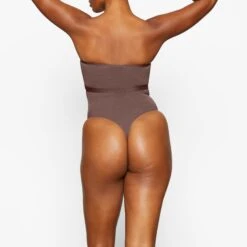 SHEER SCULPT BANDEAU | COCOA -SWIM Sales Store SKIMS BRA BR BND 0254 YC COA 0036