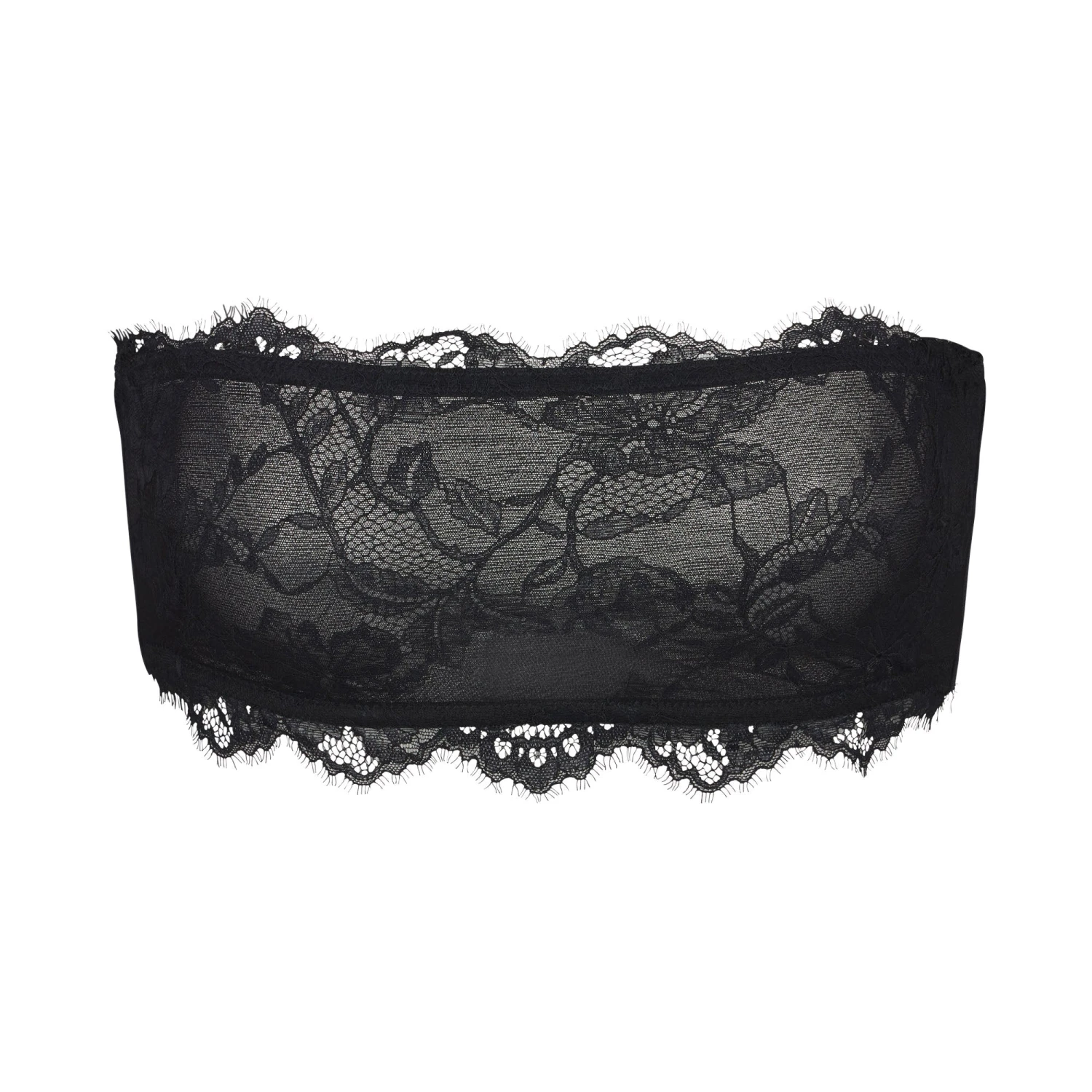 SKIMS LACE BANDEAU | ONYX 1 SKIMS LACE BANDEAU | ONYX