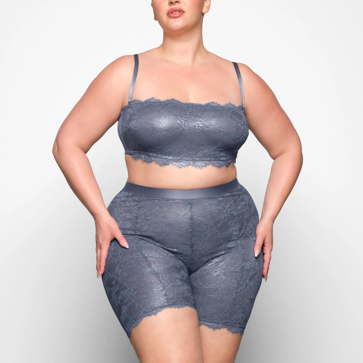 SKIMS LACE BANDEAU | THUNDER 5 SKIMS LACE BANDEAU | THUNDER - Image 5