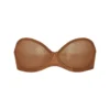 ULTRA FINE MESH STRAPLESS BRA | BRONZE