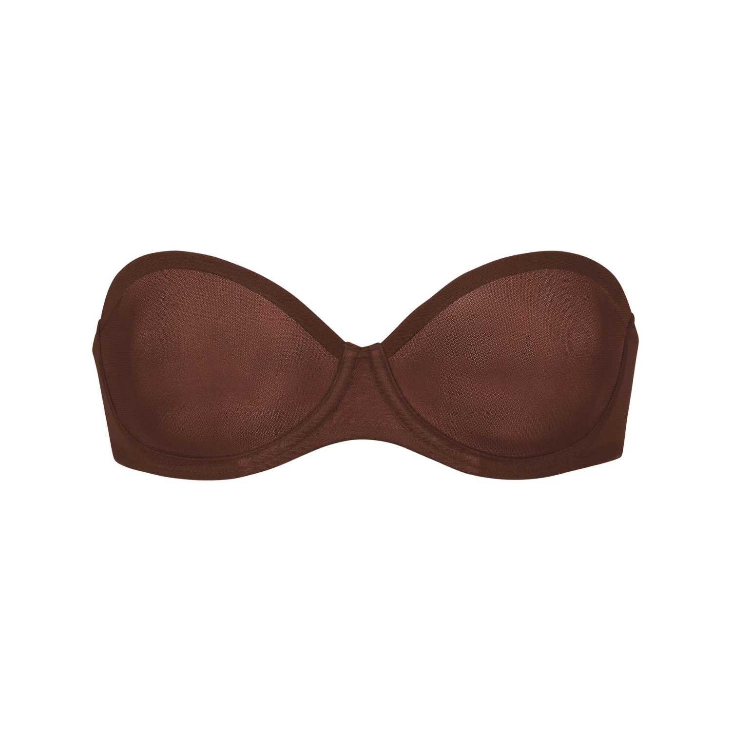 ULTRA FINE MESH STRAPLESS BRA | MAHOGANY 1 ULTRA FINE MESH STRAPLESS BRA | MAHOGANY