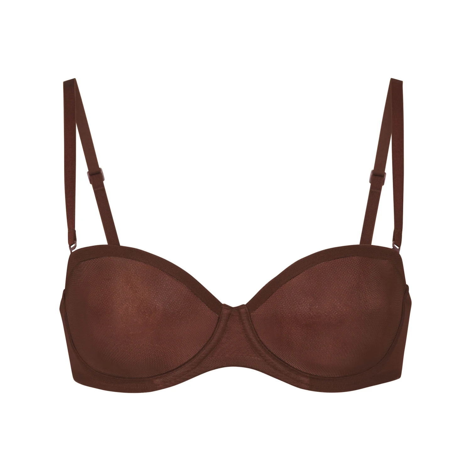 ULTRA FINE MESH STRAPLESS BRA | MAHOGANY 8 ULTRA FINE MESH STRAPLESS BRA | MAHOGANY - Image 8
