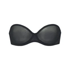 ULTRA FINE MESH STRAPLESS BRA | ONYX