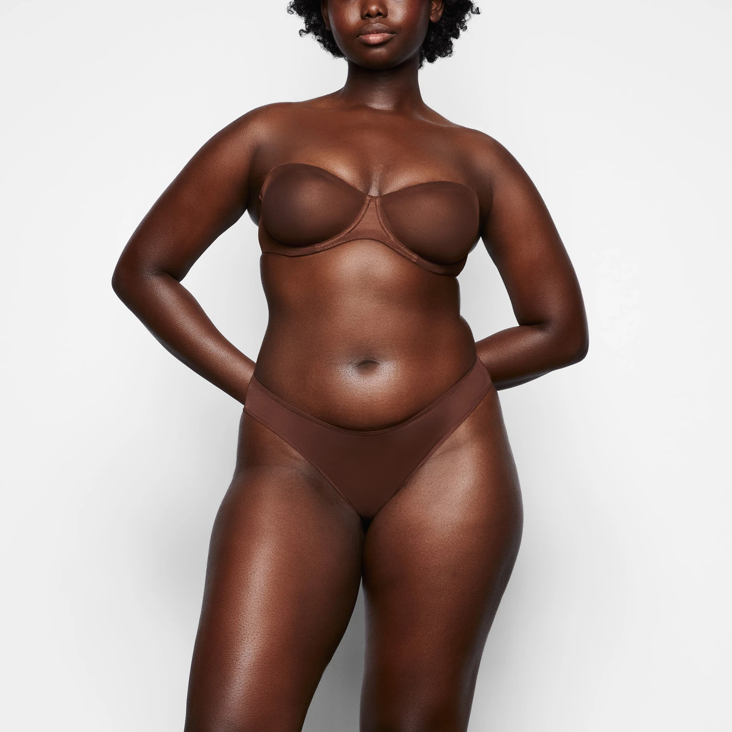 ULTRA FINE MESH STRAPLESS BRA | MAHOGANY 2 ULTRA FINE MESH STRAPLESS BRA | MAHOGANY - Image 2