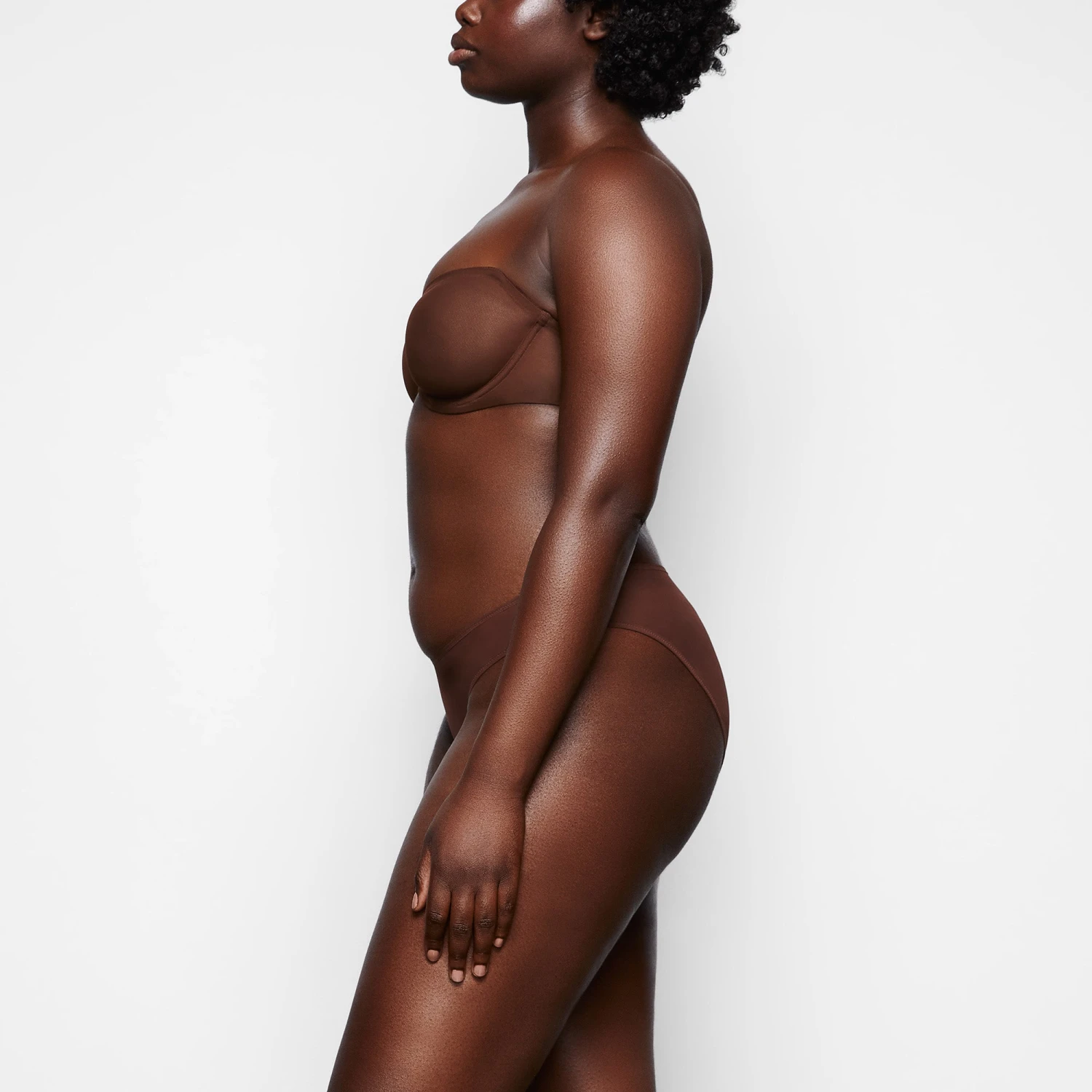 ULTRA FINE MESH STRAPLESS BRA | MAHOGANY 3 ULTRA FINE MESH STRAPLESS BRA | MAHOGANY - Image 3