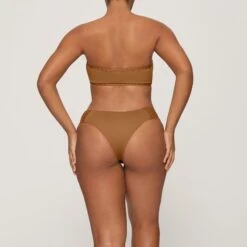 RHINESTONE BANDEAU BIKINI TOP | ALMOND -SWIM Sales Store SKIMS BRA BT BAN 3183 GA ALM 0014