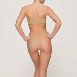 RHINESTONE BANDEAU BIKINI TOP | OCHRE -SWIM Sales Store SKIMS BRA BT BAN 3183 GD OCH 0015