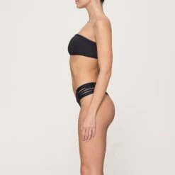 RHINESTONE BANDEAU BIKINI TOP | ONYX -SWIM Sales Store SKIMS BRA BT BAN 3183 GD ONX 0009