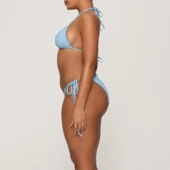 RHINESTONE TRIANGLE BIKINI TOP | IRIS BLUE -SWIM Sales Store SKIMS BRA BT TRI 3182 GA IRB 0006