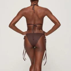 RHINESTONE TRIANGLE BIKINI TOP | COCOA -SWIM Sales Store SKIMS BRA BT TRI 3182 GB COA 0014