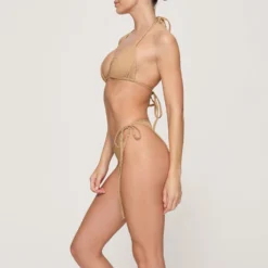 RHINESTONE TRIANGLE BIKINI TOP | OCHRE -SWIM Sales Store SKIMS BRA BT TRI 3182 GD OCH 0008