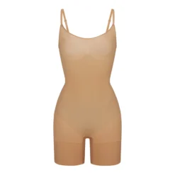 EVERYDAY SCULPT MID THIGH BODYSUIT | OCHRE