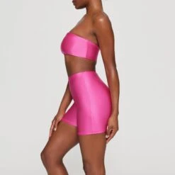 SHINE JERSEY BANDEAU | HOT PINK -SWIM Sales Store SKIMS LOUNGEWEAR BR BAN 3012 HB PNK 0007 SD