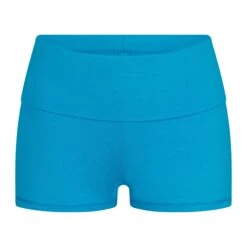 COVER UP FOLD OVER SHORT | TURQUOISE