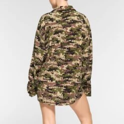 COVER UP SHIRT | SKIMS CAMO -SWIM Sales Store SKIMS LOUNGEWEAR TP SUR 3493 OC LGC 0029 BK