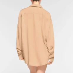 COVER UP SHIRT | OCHRE -SWIM Sales Store SKIMS LOUNGEWEAR TP SUR 3493 OC OCH 0013 BK