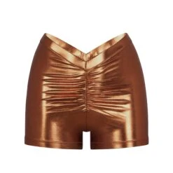METALLIC SWIM V-WAIST SHORT | PENNY