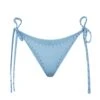 RHINESTONE TIE BIKINI BOTTOM | IRIS BLUE