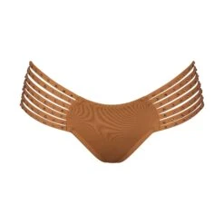 RHINESTONE STRAPPY BIKINI BOTTOM | ALMOND