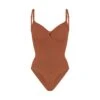 SEAMLESS SCULPT BRIEF BODYSUIT | BRONZE