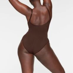 SEAMLESS SCULPT BRIEF BODYSUIT | ESPRESSO -SWIM Sales Store SKIMS SHAPEWEAR BD BRF 3370 IC ESP 0012 BK