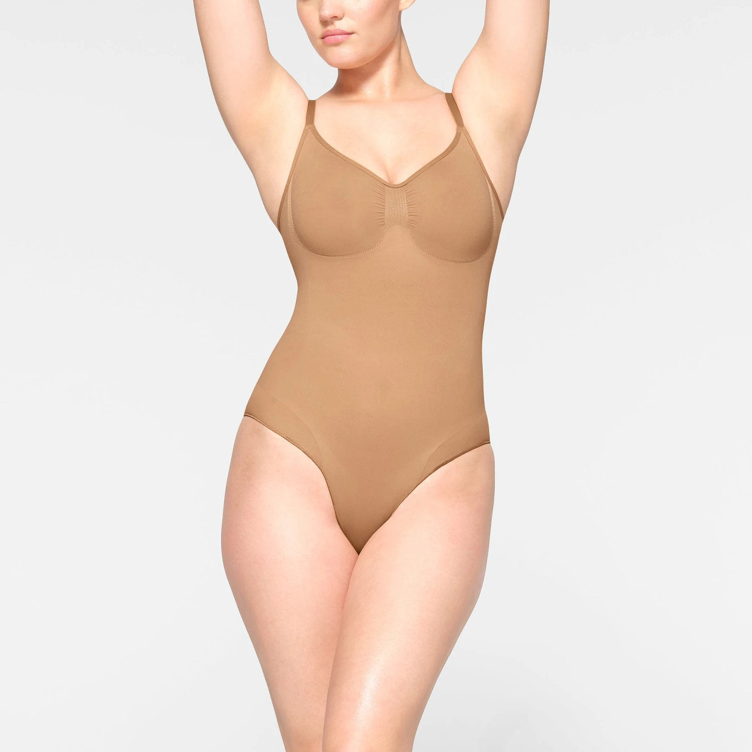 SEAMLESS SCULPT BRIEF BODYSUIT | OCHRE 2 SEAMLESS SCULPT BRIEF BODYSUIT | OCHRE - Image 2