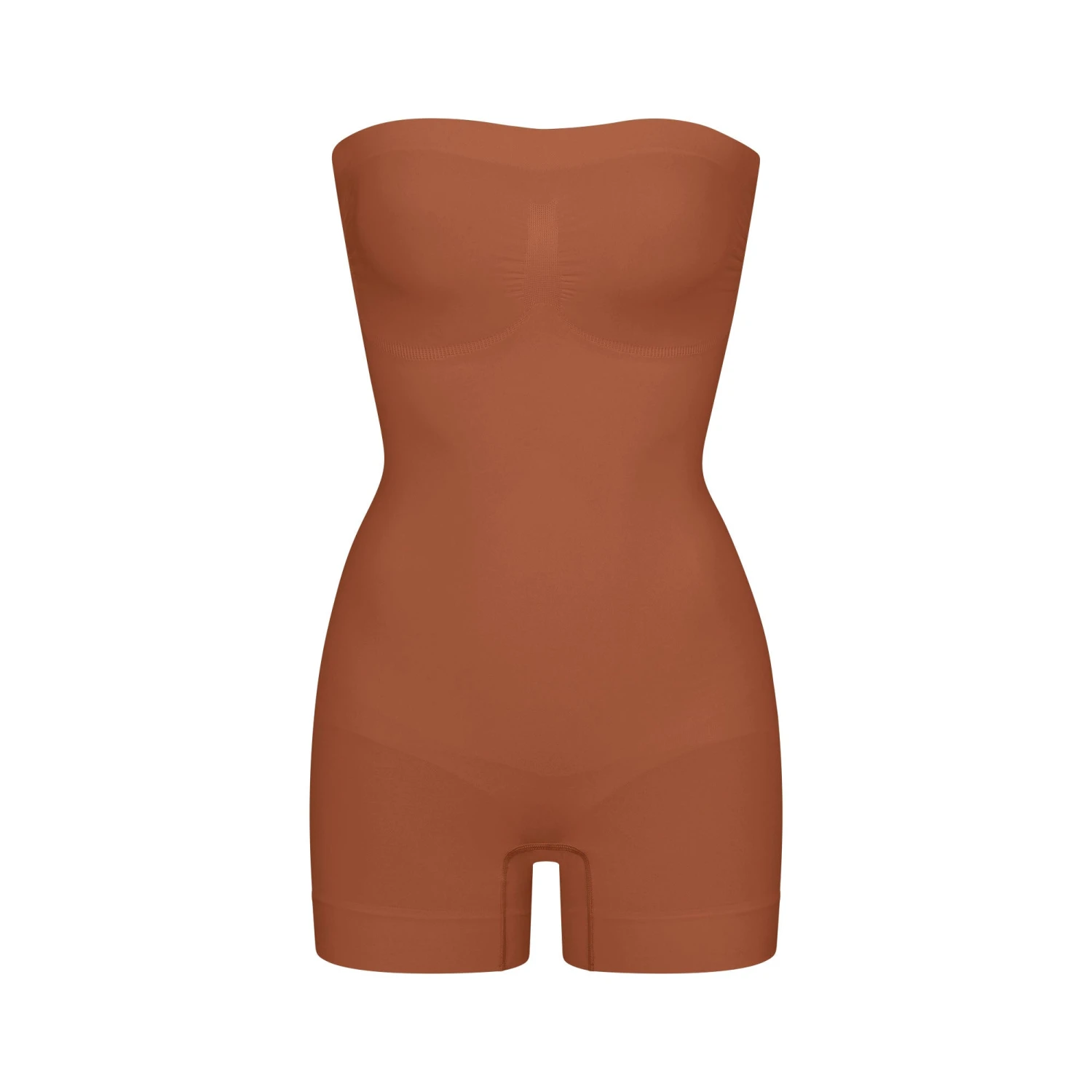 SEAMLESS SCULPT STRAPLESS SHORTIE BODYSUIT | BRONZE 1 SEAMLESS SCULPT STRAPLESS SHORTIE BODYSUIT | BRONZE
