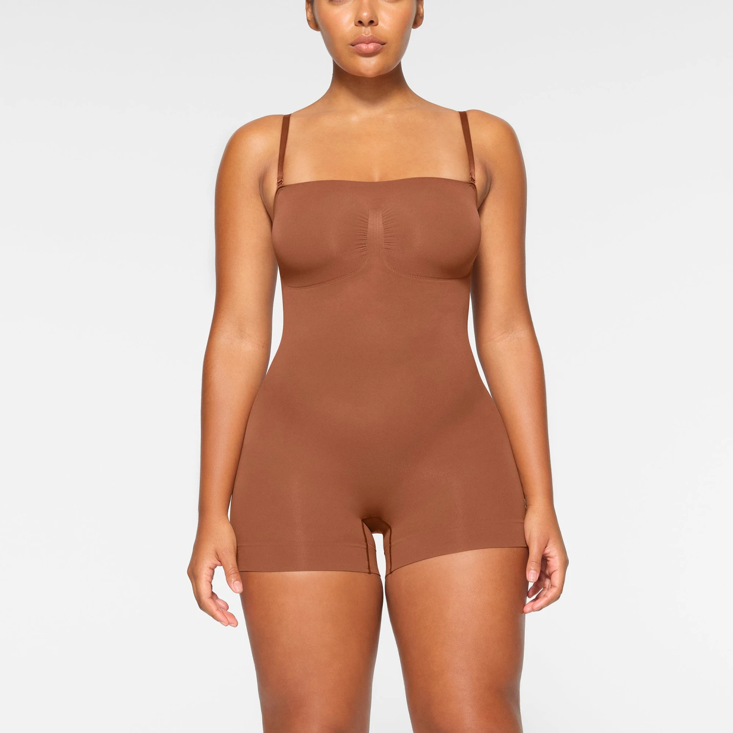 SEAMLESS SCULPT STRAPLESS SHORTIE BODYSUIT | BRONZE 5 SEAMLESS SCULPT STRAPLESS SHORTIE BODYSUIT | BRONZE - Image 5