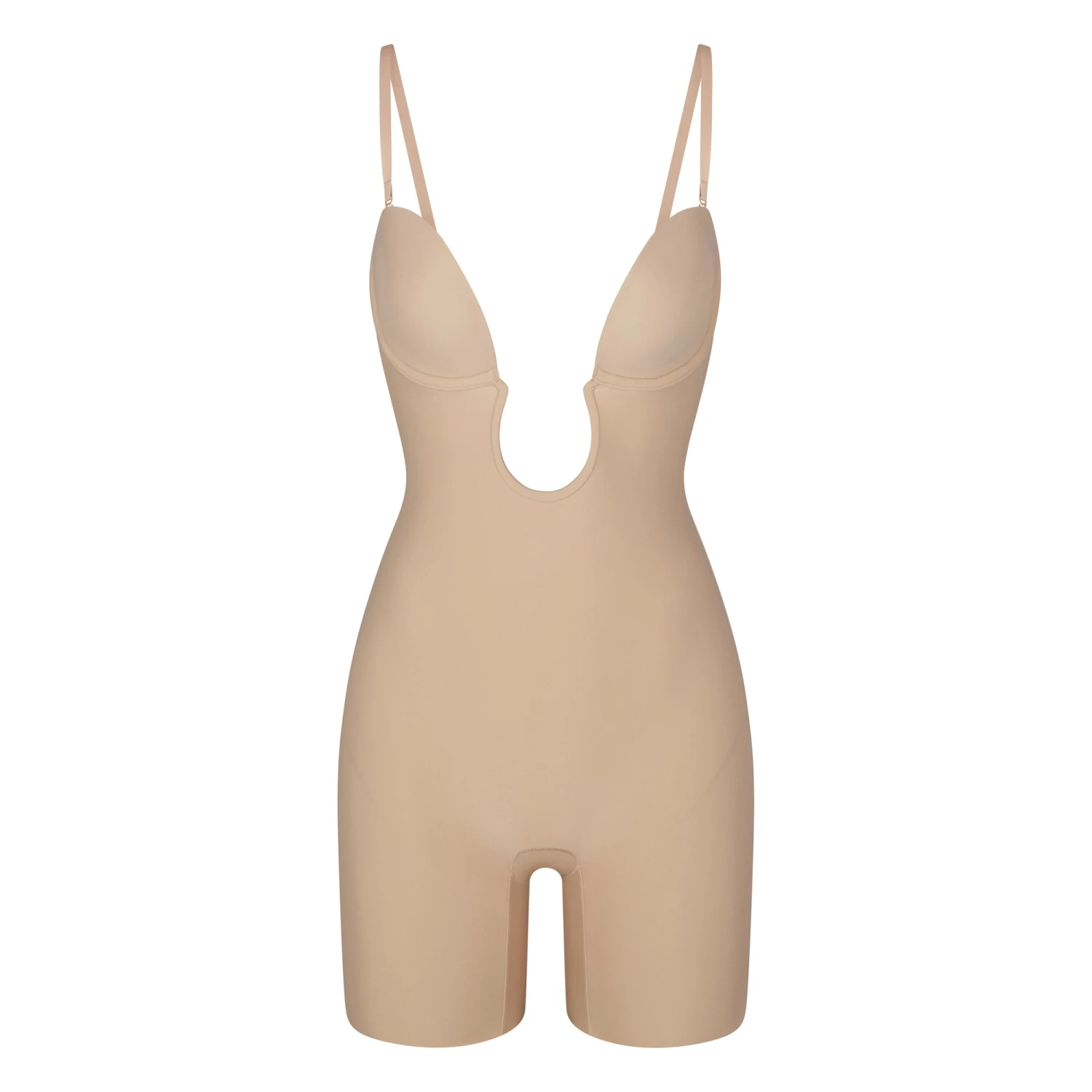 DEEP PLUNGE SHAPEWEAR MID THIGH BODYSUIT | CLAY 5 DEEP PLUNGE SHAPEWEAR MID THIGH BODYSUIT | CLAY - Image 5