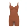 SEAMLESS SCULPT MID THIGH BODYSUIT | BRONZE