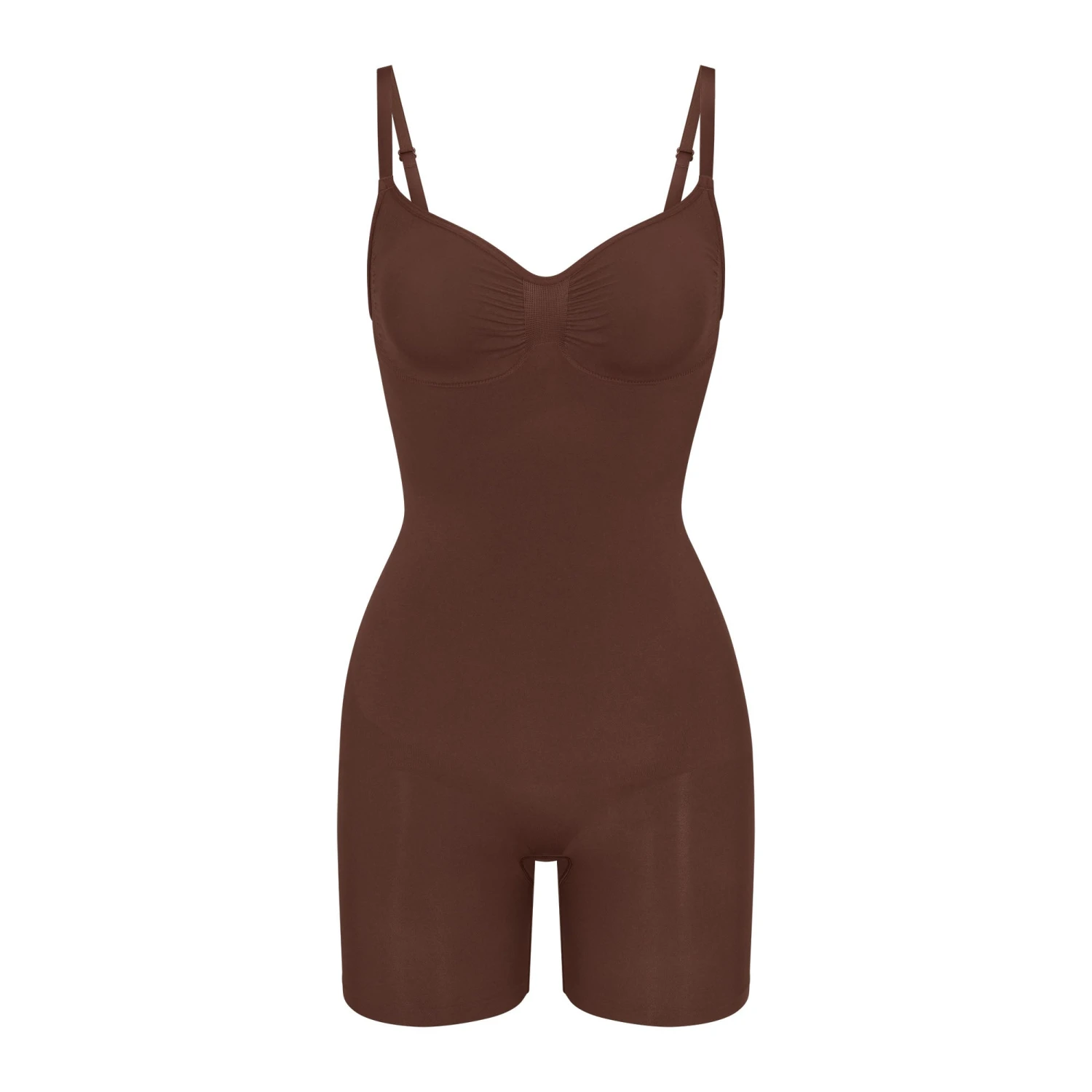 SEAMLESS SCULPT MID THIGH BODYSUIT | COCOA 1 SEAMLESS SCULPT MID THIGH BODYSUIT | COCOA