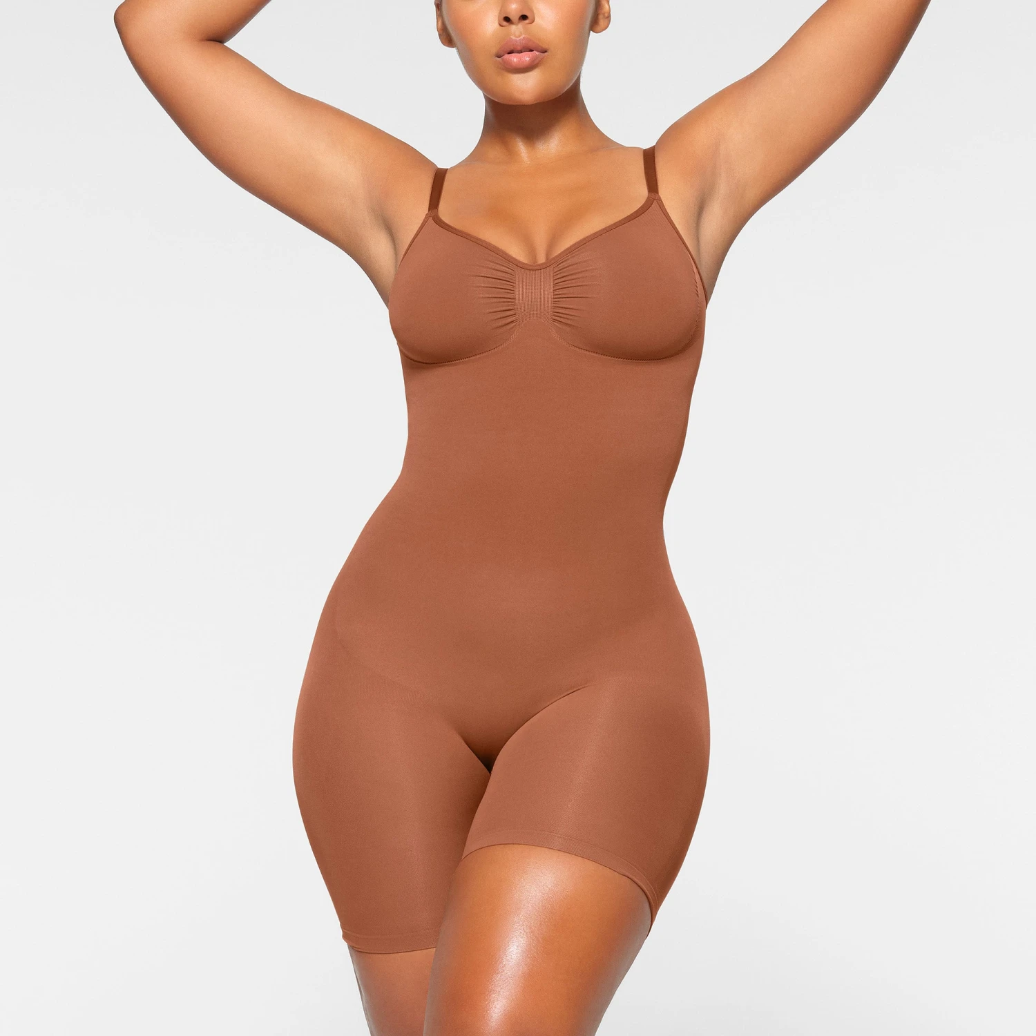 SEAMLESS SCULPT MID THIGH BODYSUIT | BRONZE 2 SEAMLESS SCULPT MID THIGH BODYSUIT | BRONZE - Image 2