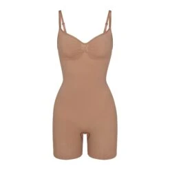 SEAMLESS SCULPT MID THIGH BODYSUIT | SIENNA