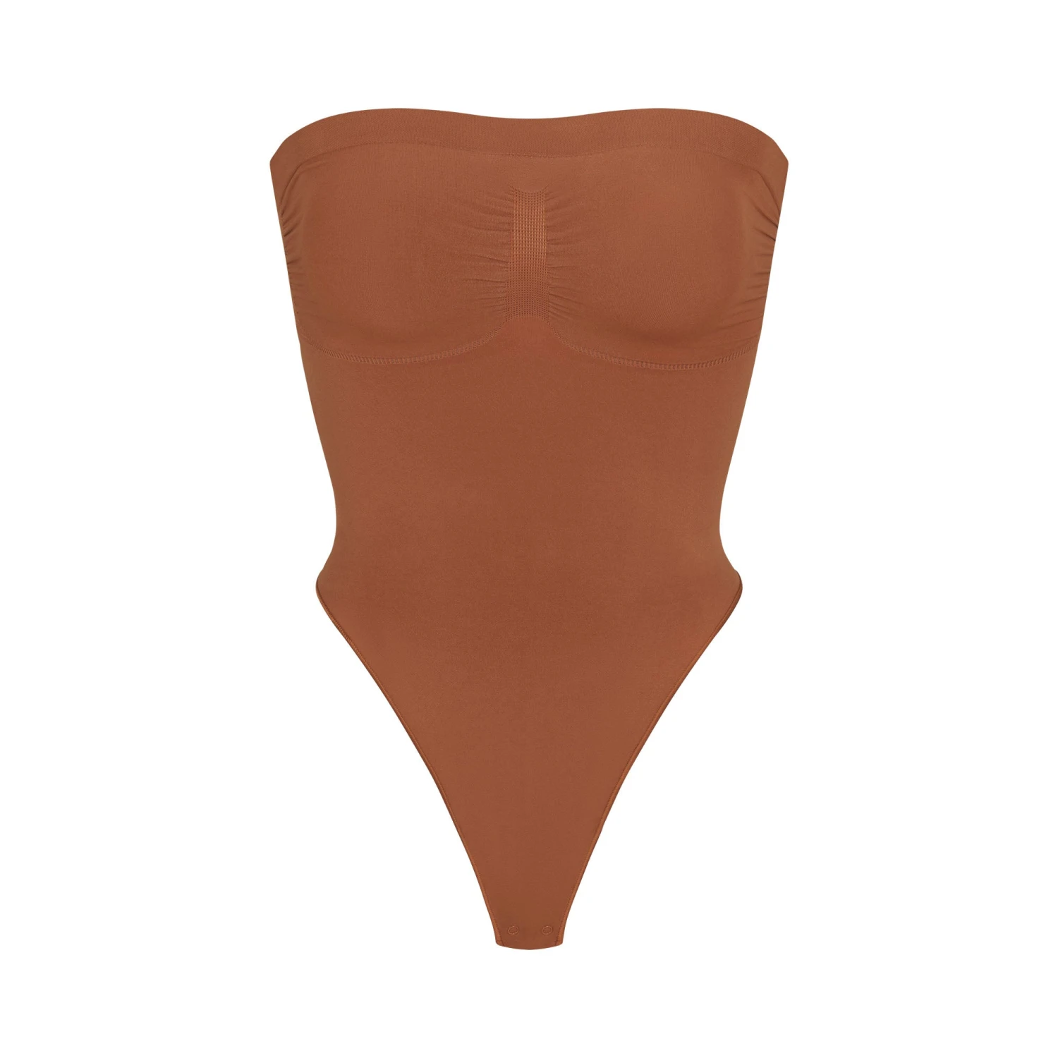 SEAMLESS SCULPT STRAPLESS THONG BODYSUIT | BRONZE 1 SEAMLESS SCULPT STRAPLESS THONG BODYSUIT | BRONZE
