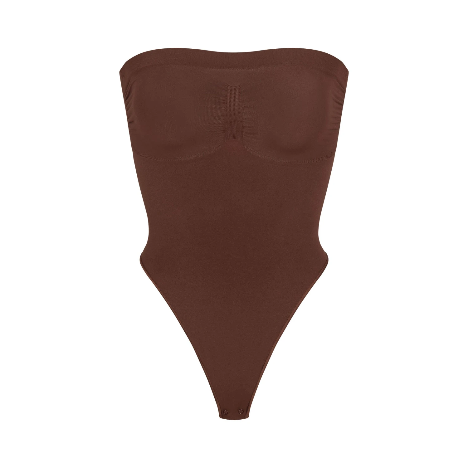 SEAMLESS SCULPT STRAPLESS THONG BODYSUIT | COCOA 1 SEAMLESS SCULPT STRAPLESS THONG BODYSUIT | COCOA