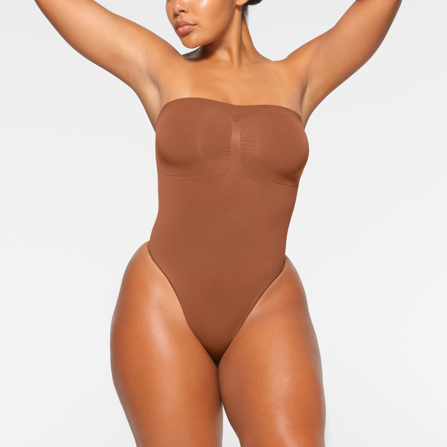 SEAMLESS SCULPT STRAPLESS THONG BODYSUIT | BRONZE 2 SEAMLESS SCULPT STRAPLESS THONG BODYSUIT | BRONZE - Image 2