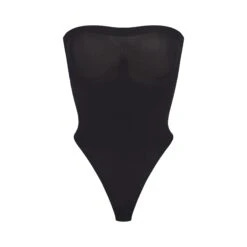 SEAMLESS SCULPT STRAPLESS THONG BODYSUIT | ONYX