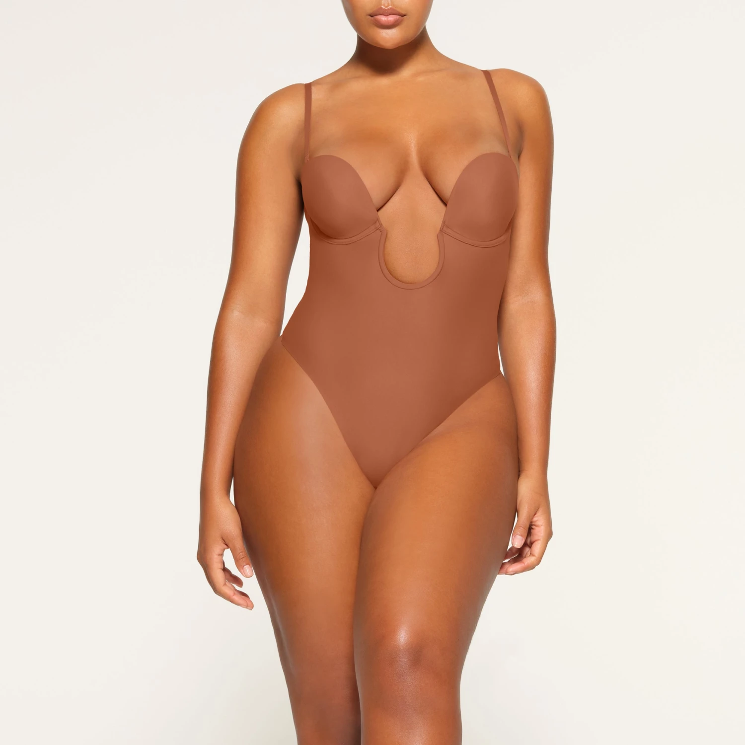 DEEP PLUNGE SHAPEWEAR BODYSUIT | BRONZE 2 DEEP PLUNGE SHAPEWEAR BODYSUIT | BRONZE - Image 2