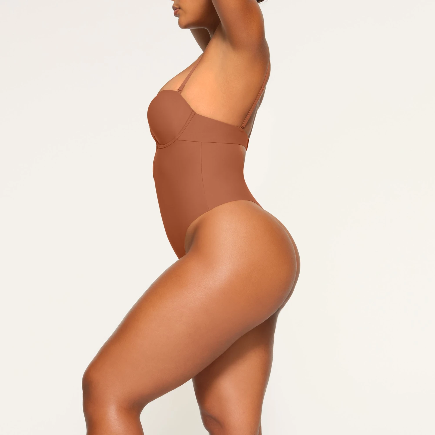DEEP PLUNGE SHAPEWEAR BODYSUIT | BRONZE 3 DEEP PLUNGE SHAPEWEAR BODYSUIT | BRONZE - Image 3
