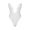 DEEP PLUNGE SHAPEWEAR BODYSUIT | MARBLE