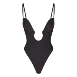 DEEP PLUNGE SHAPEWEAR BODYSUIT | ONYX 10 DEEP PLUNGE SHAPEWEAR BODYSUIT | ONYX -SWIM Sales Store SKIMS SHAPEWEAR BD THG 2959 ONX STRAPS