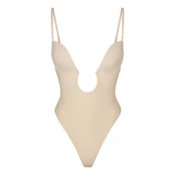 DEEP PLUNGE SHAPEWEAR BODYSUIT | SAND 10 DEEP PLUNGE SHAPEWEAR BODYSUIT | SAND -SWIM Sales Store SKIMS SHAPEWEAR BD THG 2959 SND STRAPS