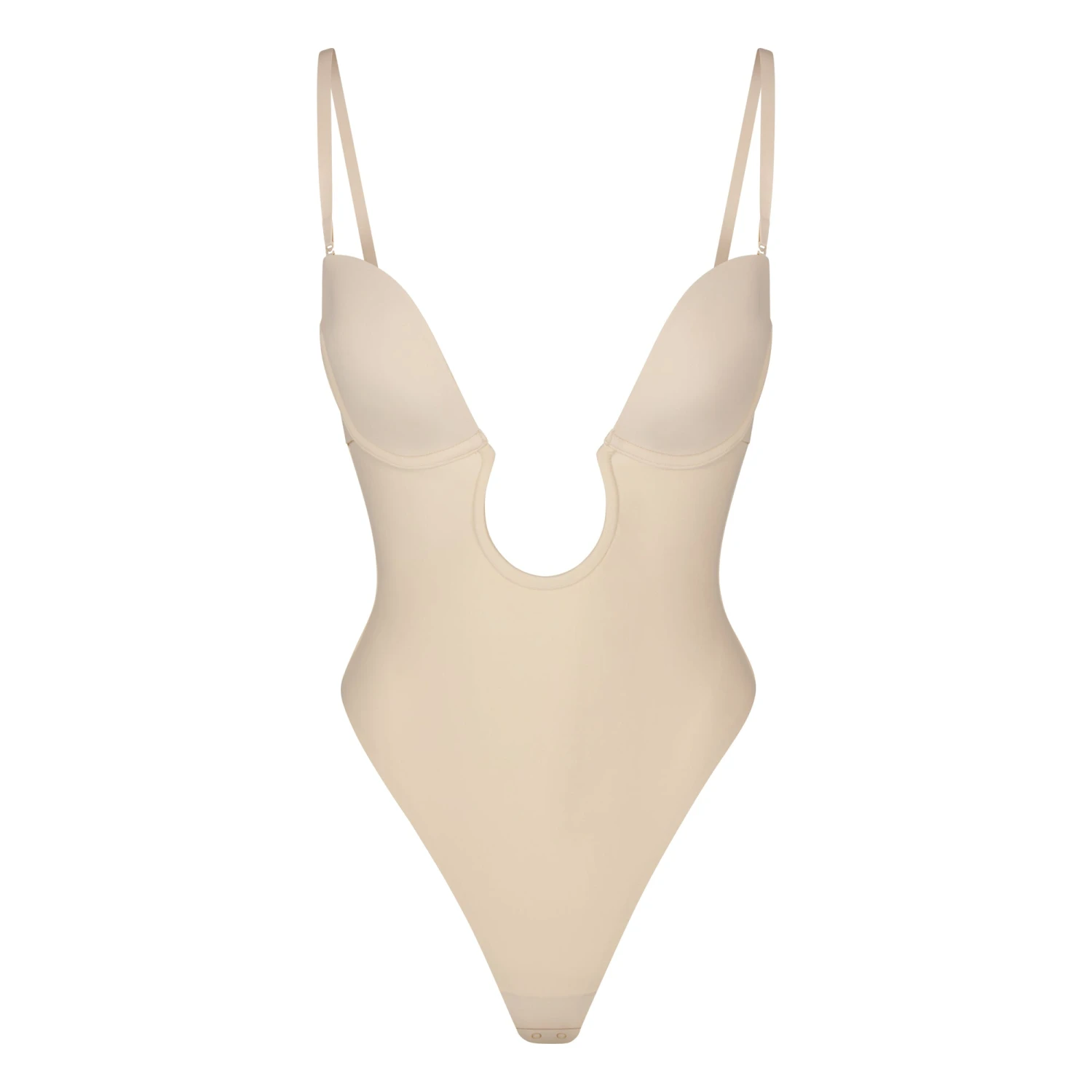 DEEP PLUNGE SHAPEWEAR BODYSUIT | SAND 5 DEEP PLUNGE SHAPEWEAR BODYSUIT | SAND - Image 5
